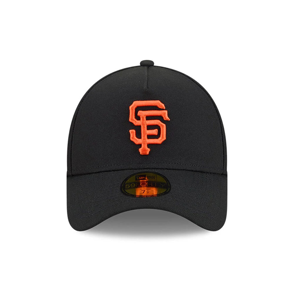 Pictured is this MLB Team Side San Francisco Giants 59FORTY A-Frame Fitted cap in black. 3