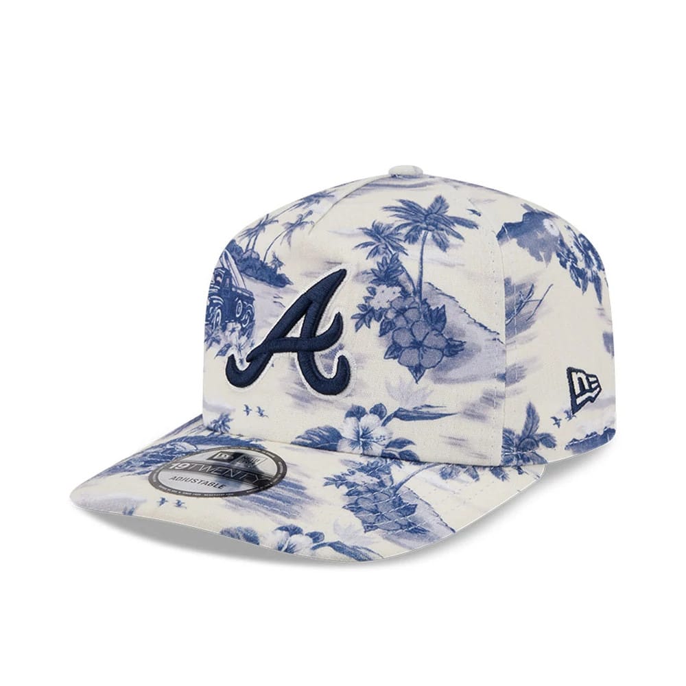 Pictured is this MLB Tropics Atlanta Braves 19TWENTY cap in navy. 1