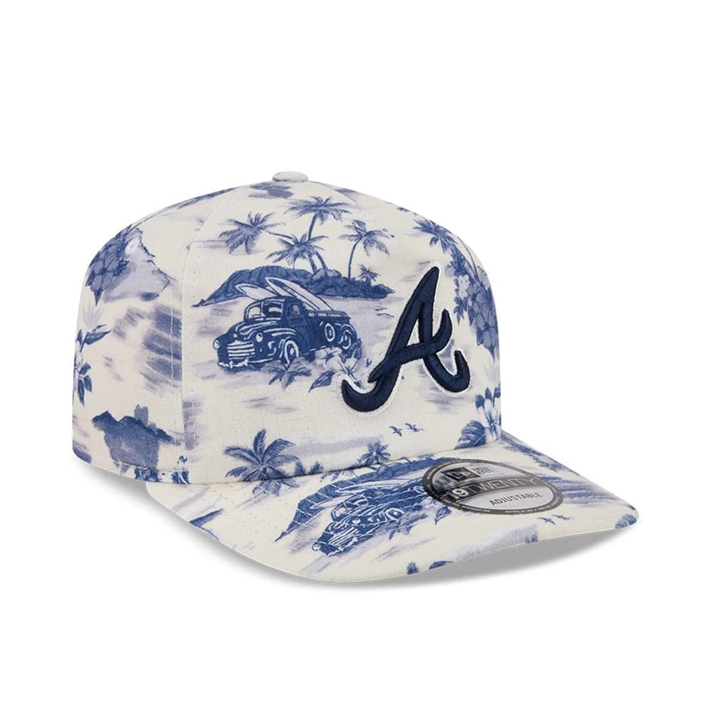 Pictured is this MLB Tropics Atlanta Braves 19TWENTY cap in navy. 4
