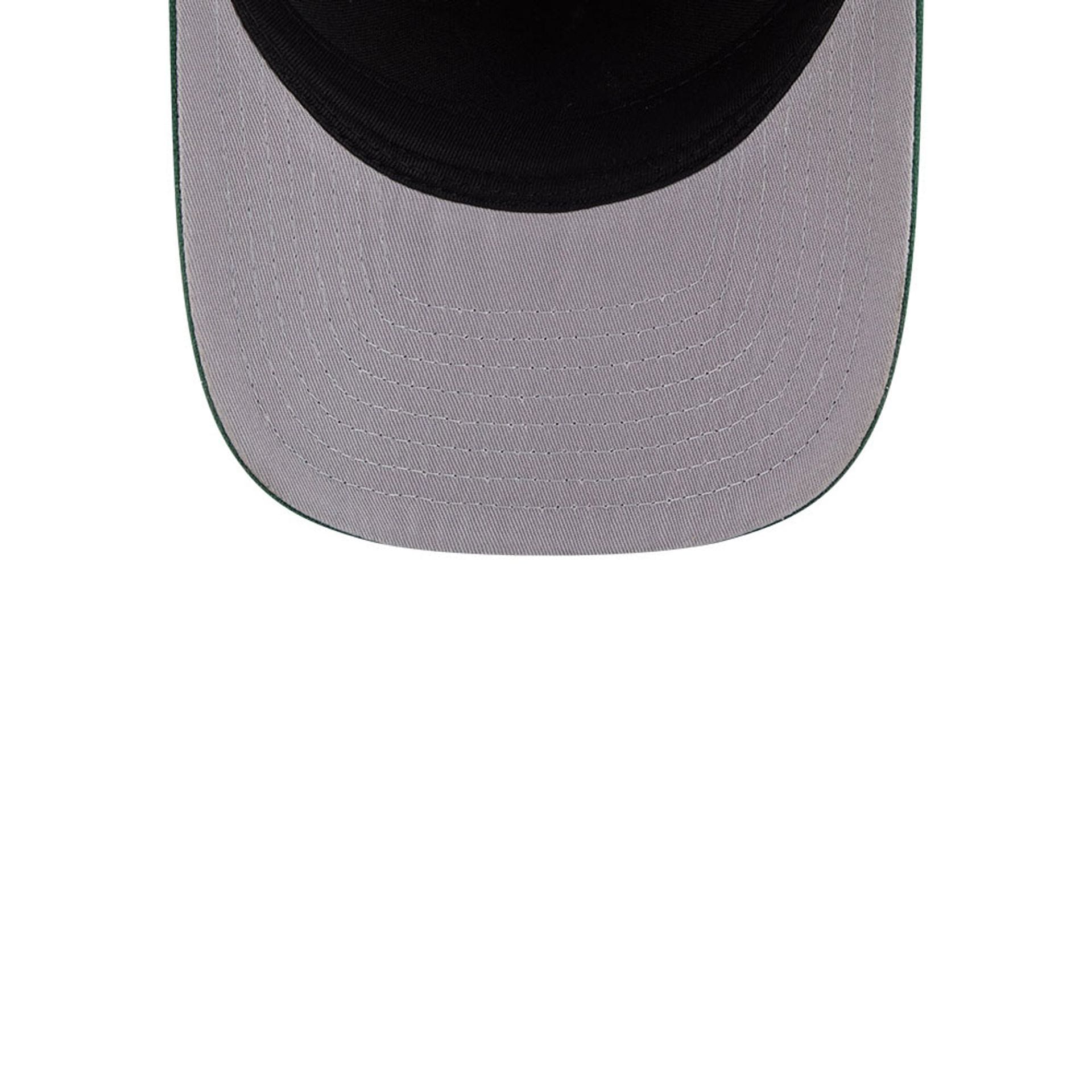 Pictured is this MLB Grained Athletics 9FIFTY A-Frame Snapback cap in dark green. 2
