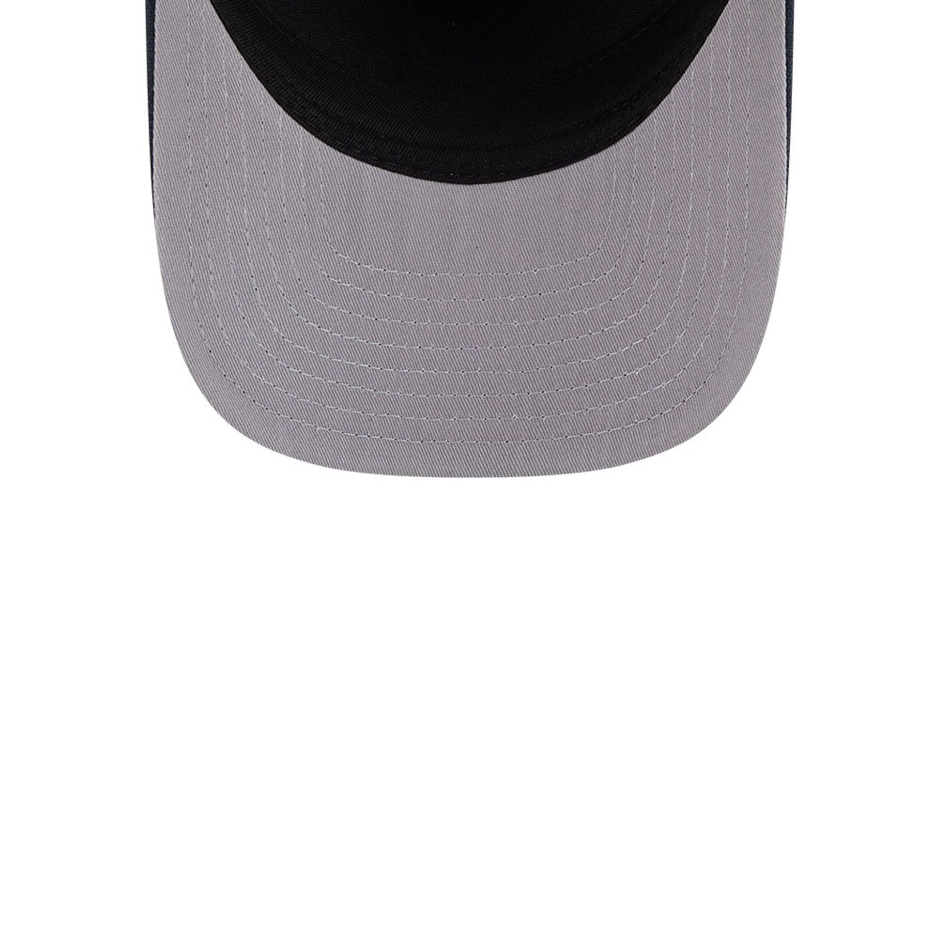 Pictured is this MLB Grained Detroit Tigers 9FIFTY A-Frame Snapback cap in navy. 2