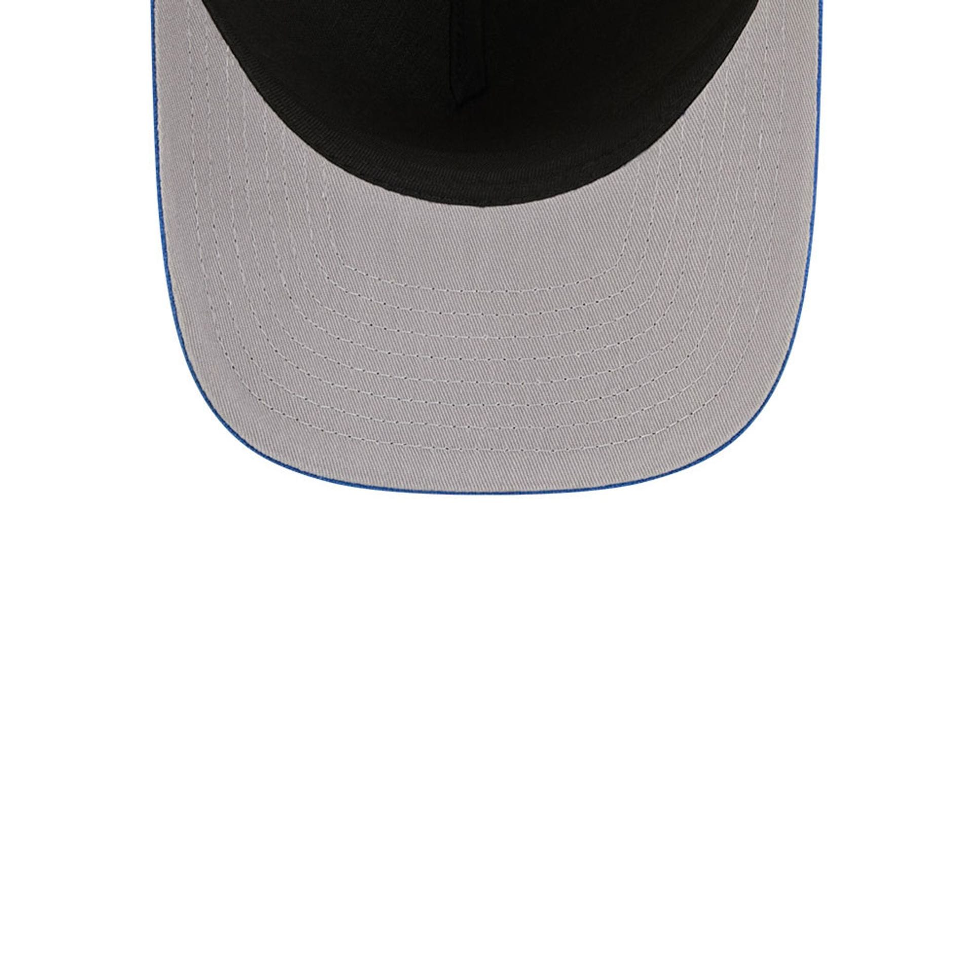 Pictured is this MLB Grained New York Mets 9FIFTY A-Frame Snapback cap in blue. 2