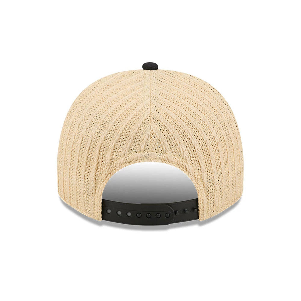 Pictured is this MLB Grained Chicago White Sox 9FIFTY A-Frame Snapback cap in black. 7
