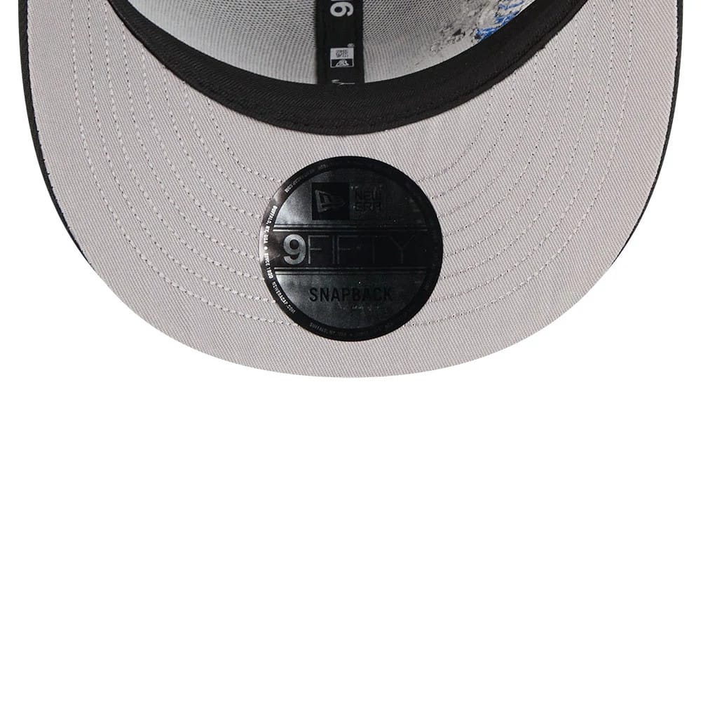 Pictured is this MLB Vissurf LA Dodgers 9FIFTY Snapback cap in black. 2