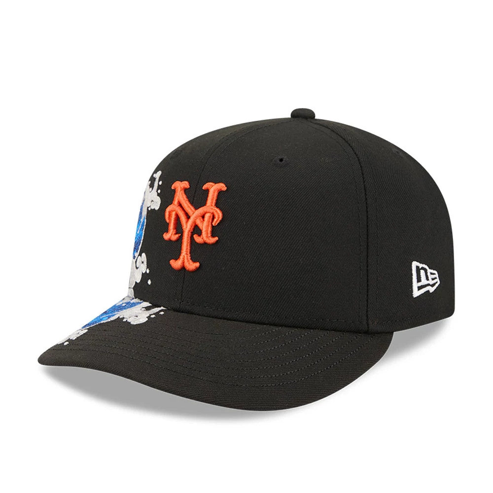 Pictured is this MLB Vissurf New York Mets 9FIFTY Snapback cap in black. 4