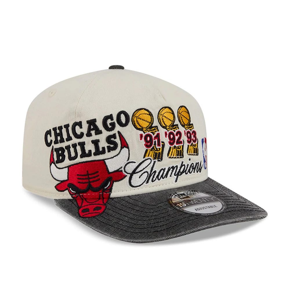 Pictured is this NBA Hardwood Classic Chicago Bulls 19TWENTY cap in Cream. 1