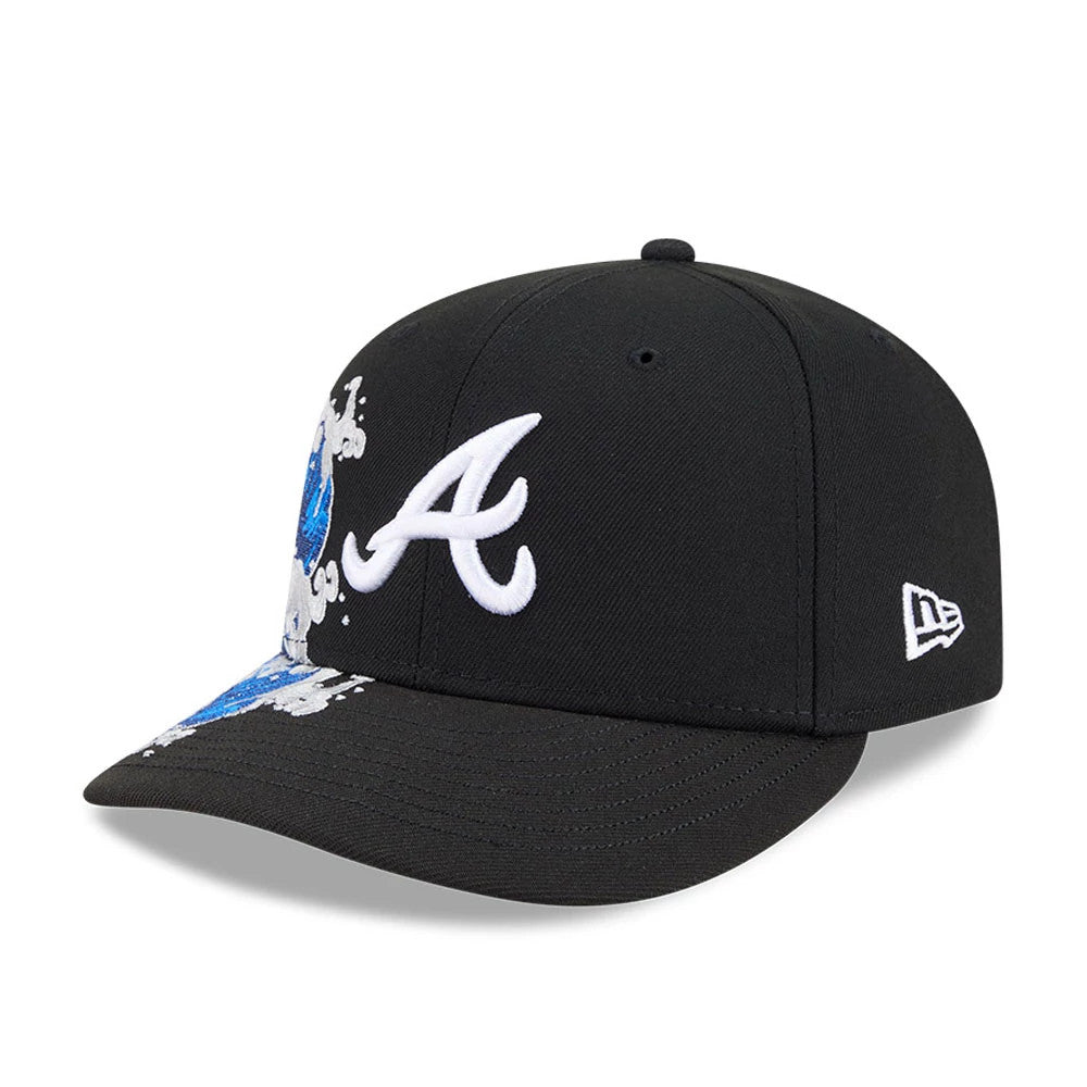 Pictured is this MLB Vissurf Atlanta Braves 9FIFTY Snapback cap in black. 4