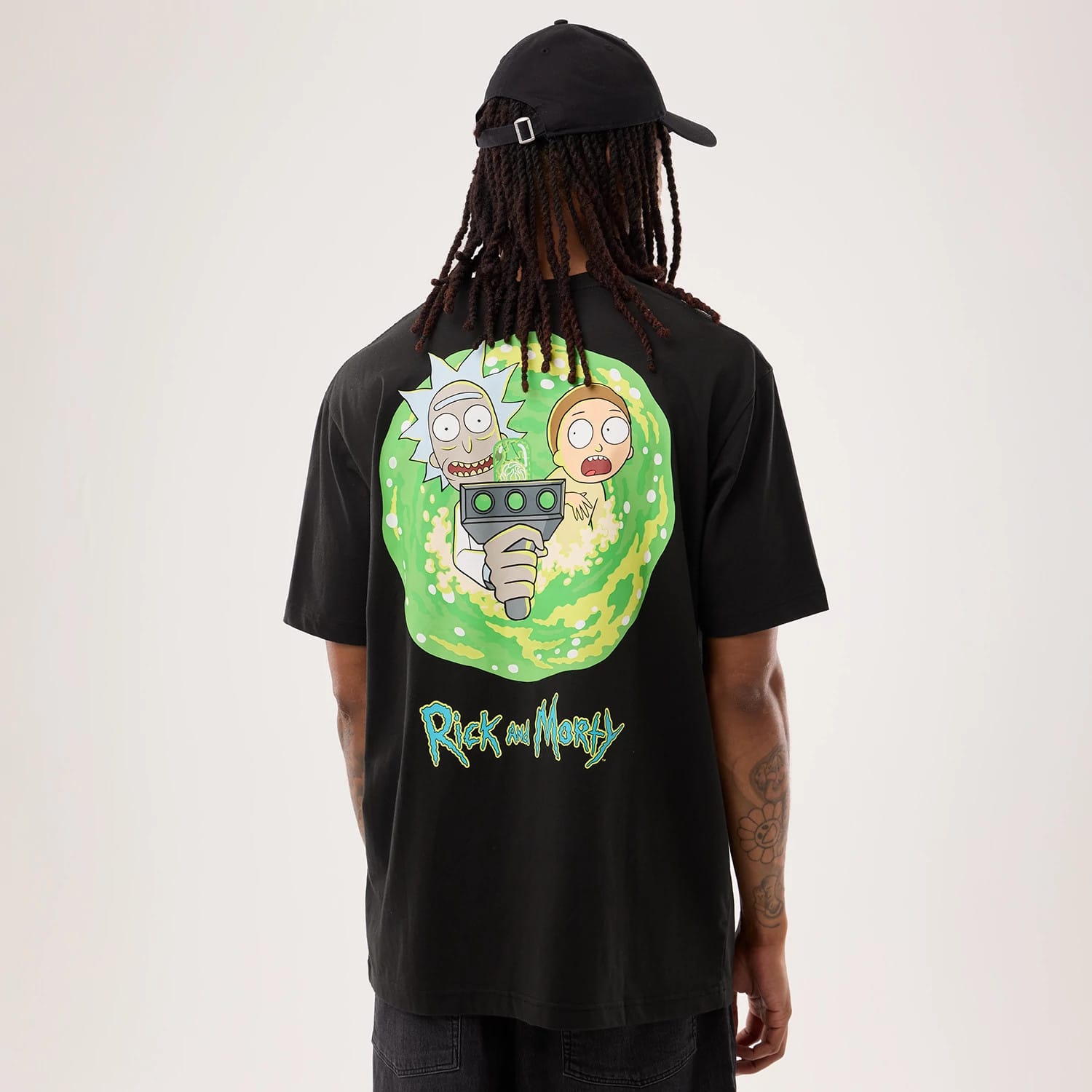 The model is wearing this Rick And Morty T-Shirt in black. 2