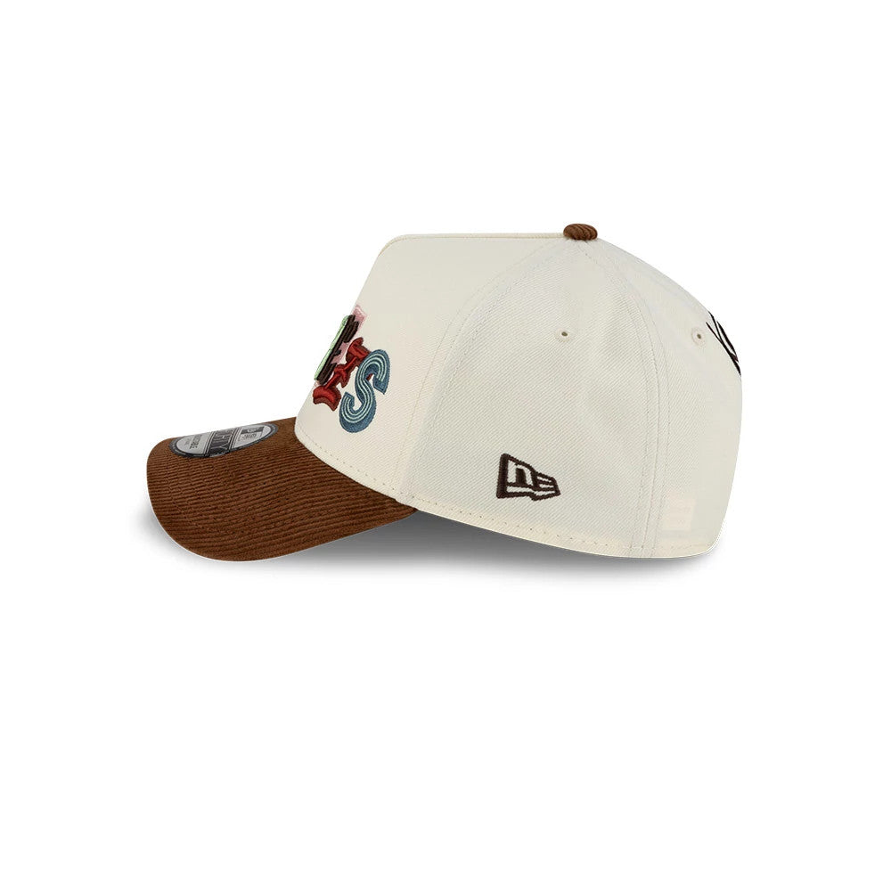 Pictured is this MLB DIY Note New York Yankees 9FORTY A-Frame cap in cream. 7