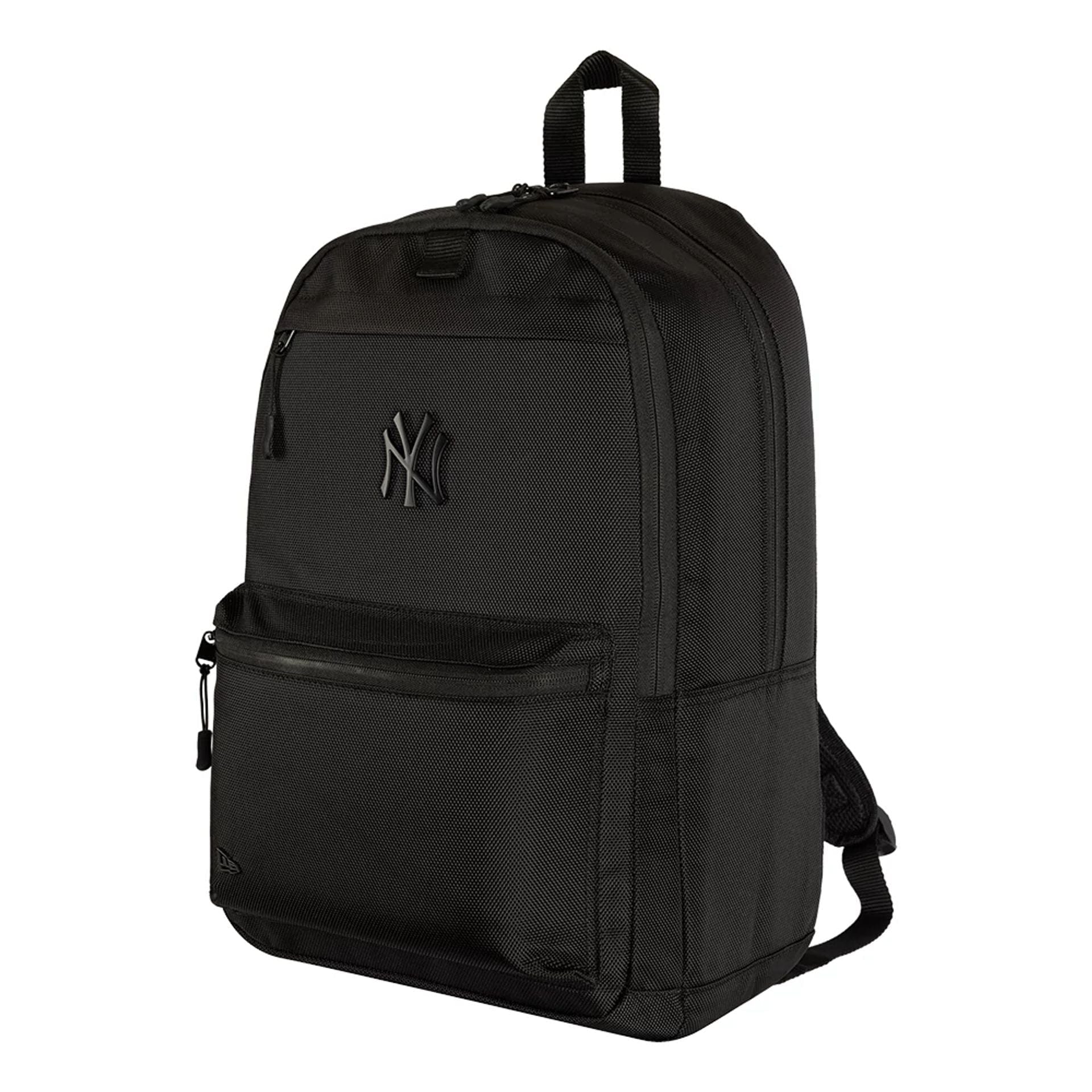 Pictured is this MLB Metal New York Yankees Delaware Backpack in black. 1