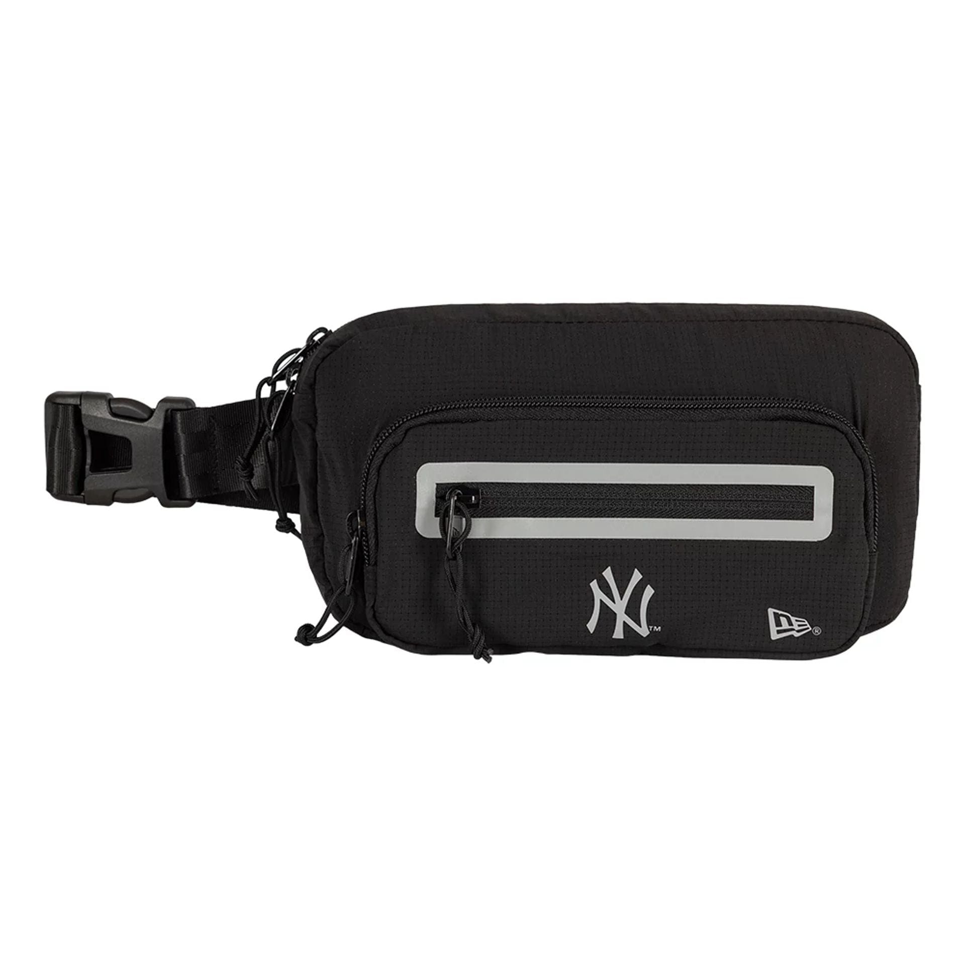 Pictured is this New York Yankees Active Mesh Waist Bag in black. 2