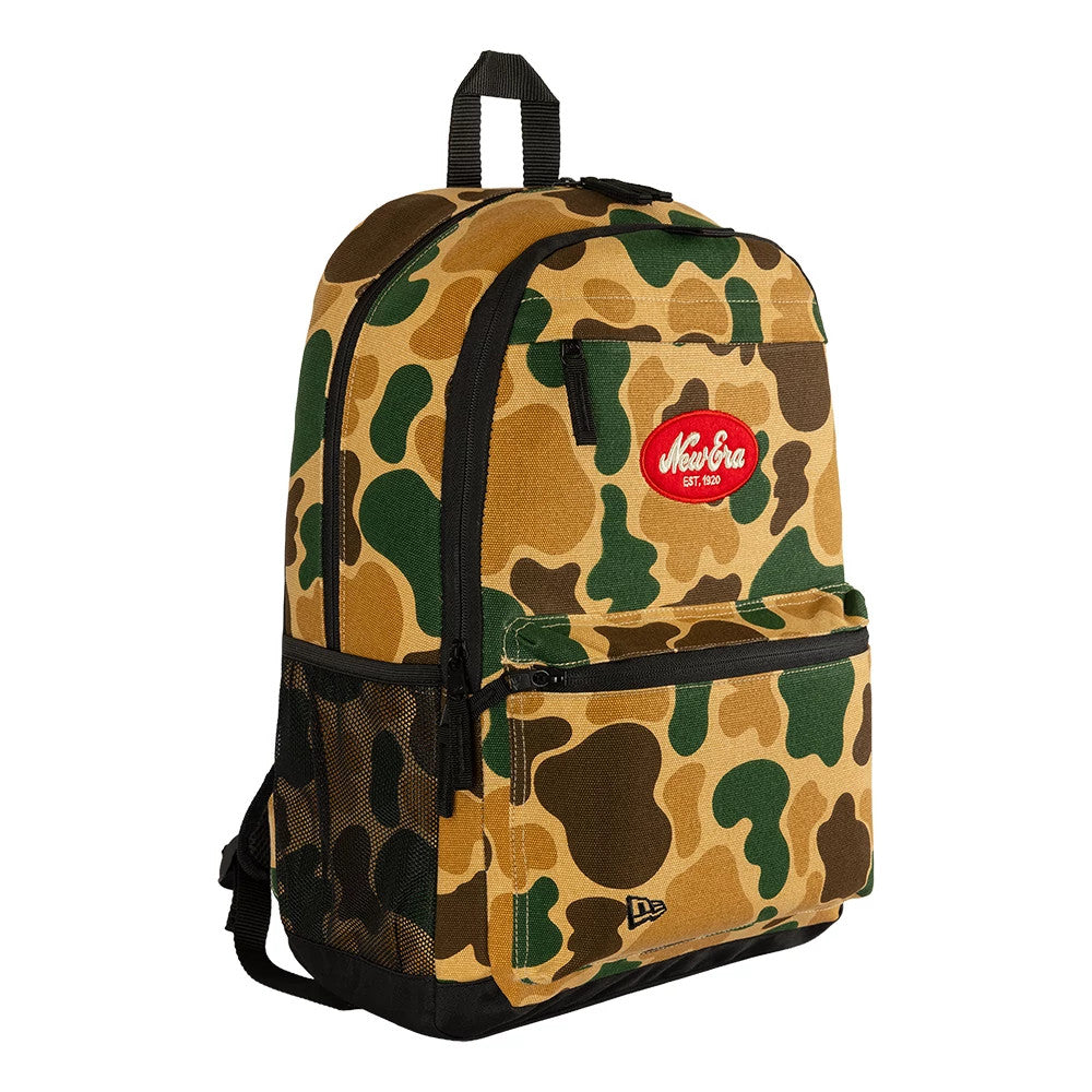 Pictured is this New Era Camo Delaware Backpack in light beige. 3