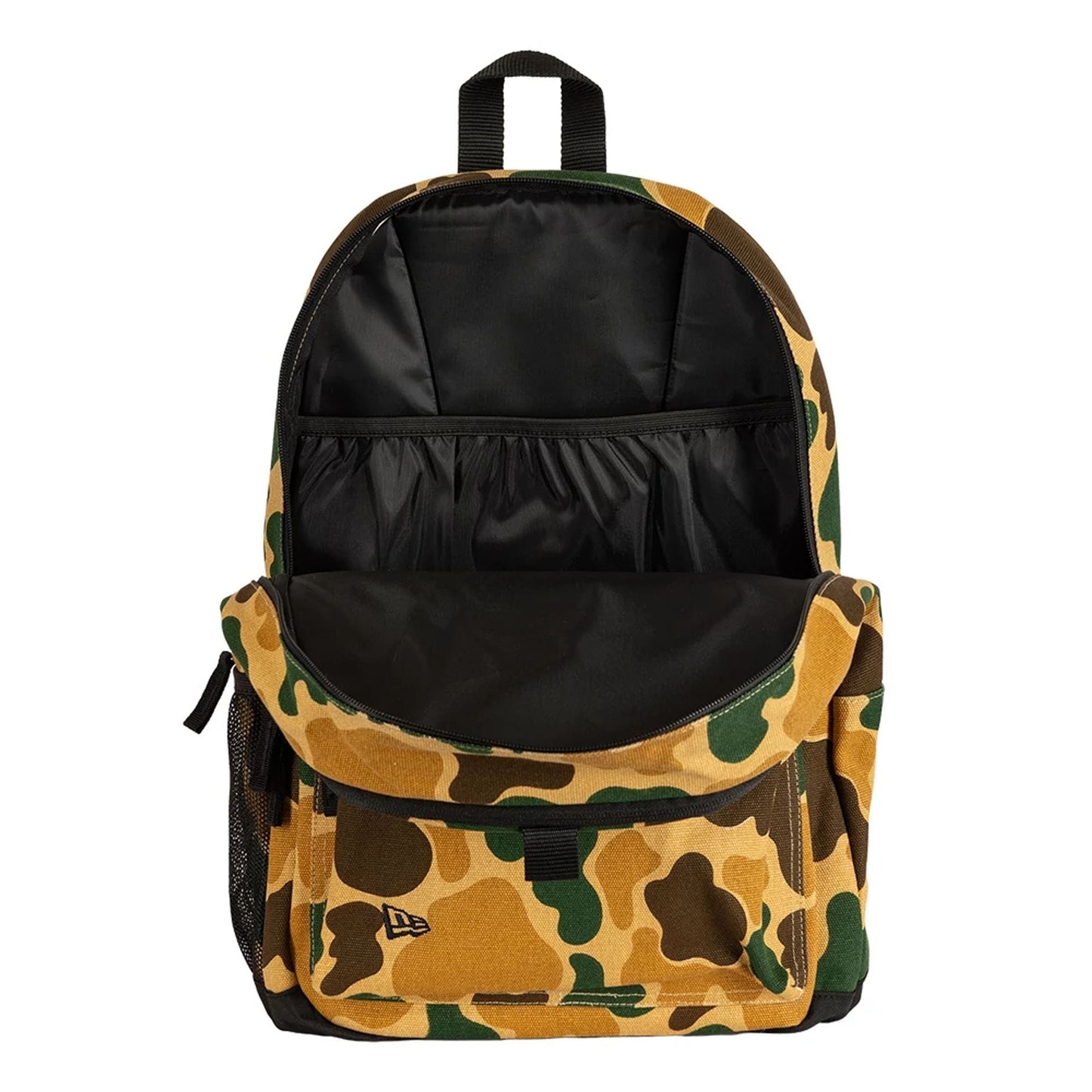 Pictured is this New Era Camo Delaware Backpack in light beige. 4
