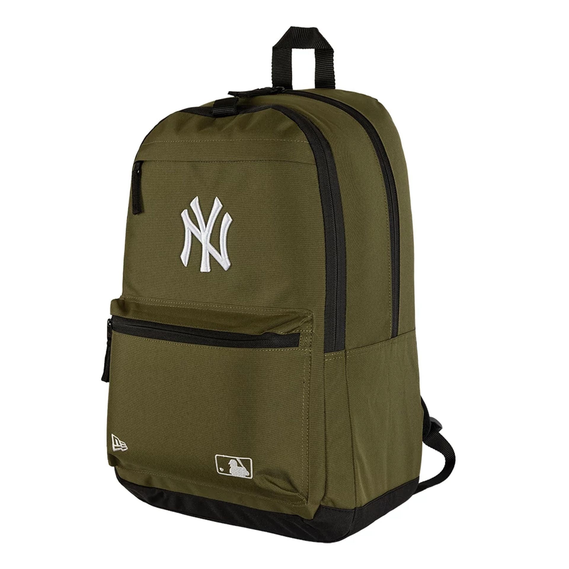 Pictured is this MLB New York Yankees Delaware Backpack in Dark Green. 1