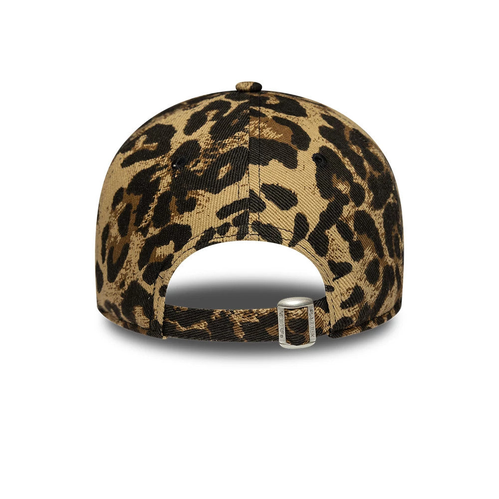 Pictured is this Womens MLB Leopard New York Yankees 9TWENTY cap in dark brown. 4