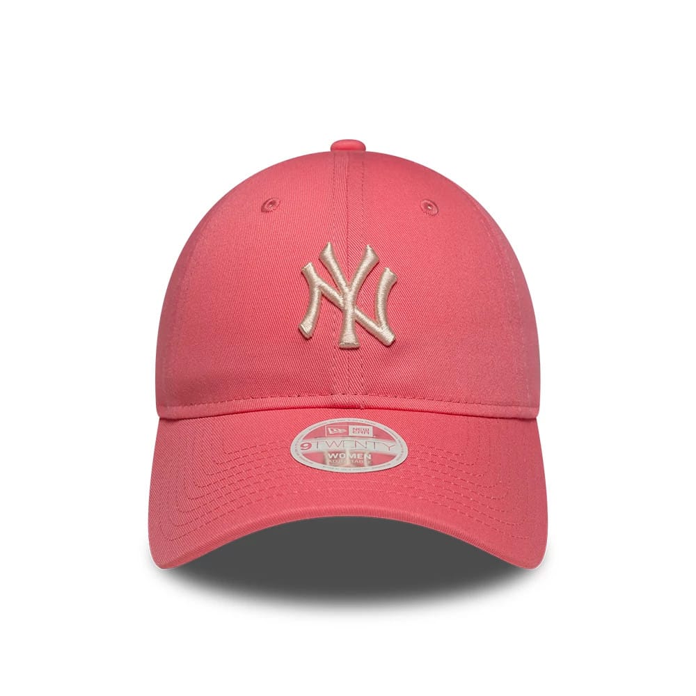 Pictured is this Womens MLB League Essential New York Yankees 9TWENTY cap in pink. 2
