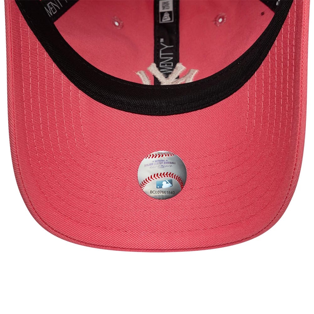 Pictured is this Womens MLB League Essential New York Yankees 9TWENTY cap in pink. 5