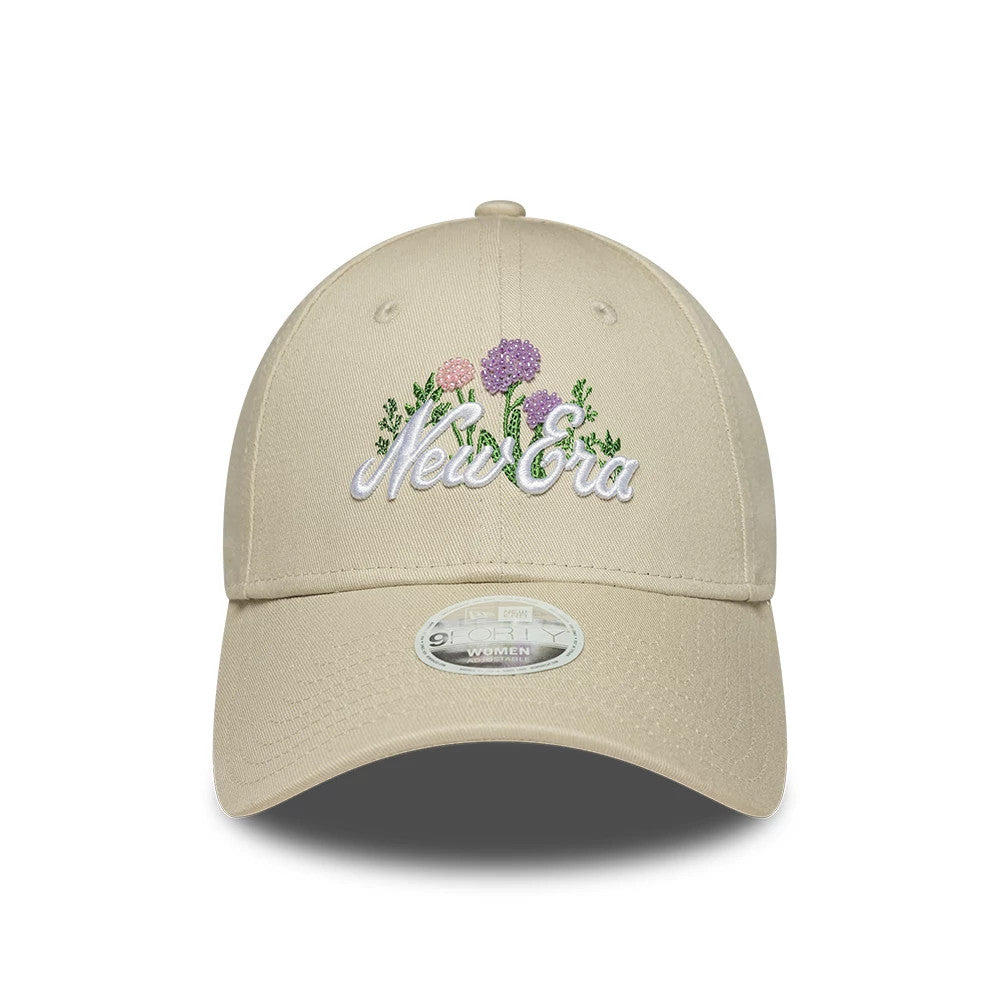 Pictured is this Womens New Era Beaded 9FORTY cap in light beige. 2