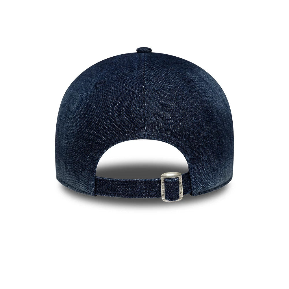 Pictured is this Womens MLB Denim New York Yankees 9TWENTY A-Frame cap in navy. 5