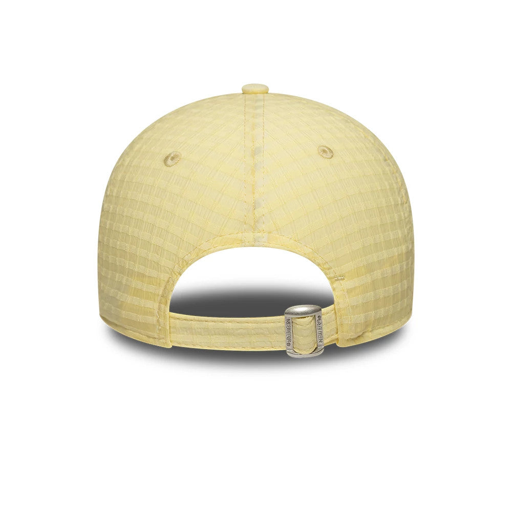 Pictured is this Womens MLB Seersucker New York Yankees 9TWENTY cap in pastel yellow. 4