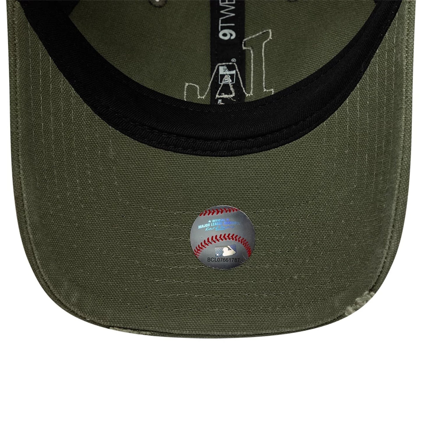 Pictured is this Womens MLB LA Dodgers 9TWENTY Trucker cap in green. 5