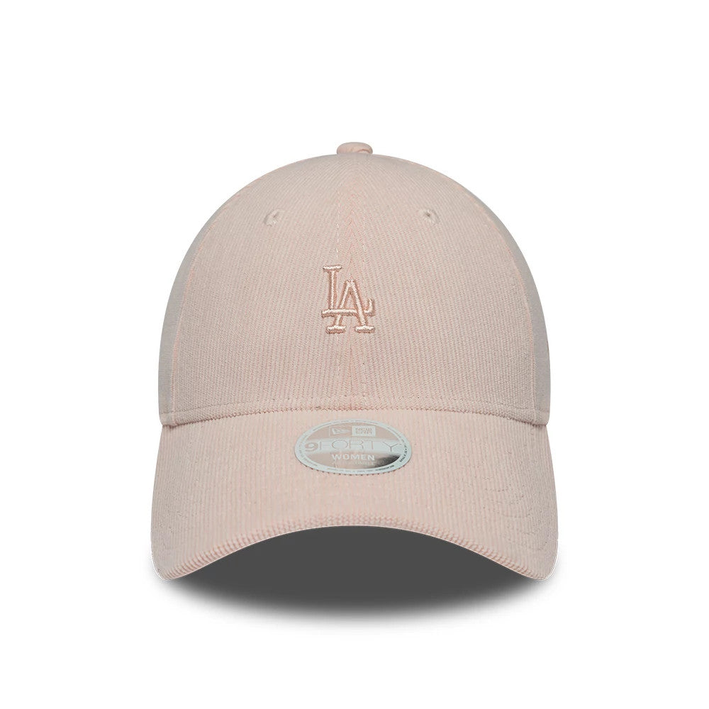Pictured is this Womens MLB Cord LA Dodgers 9FORTY cap in pastel pink. 2