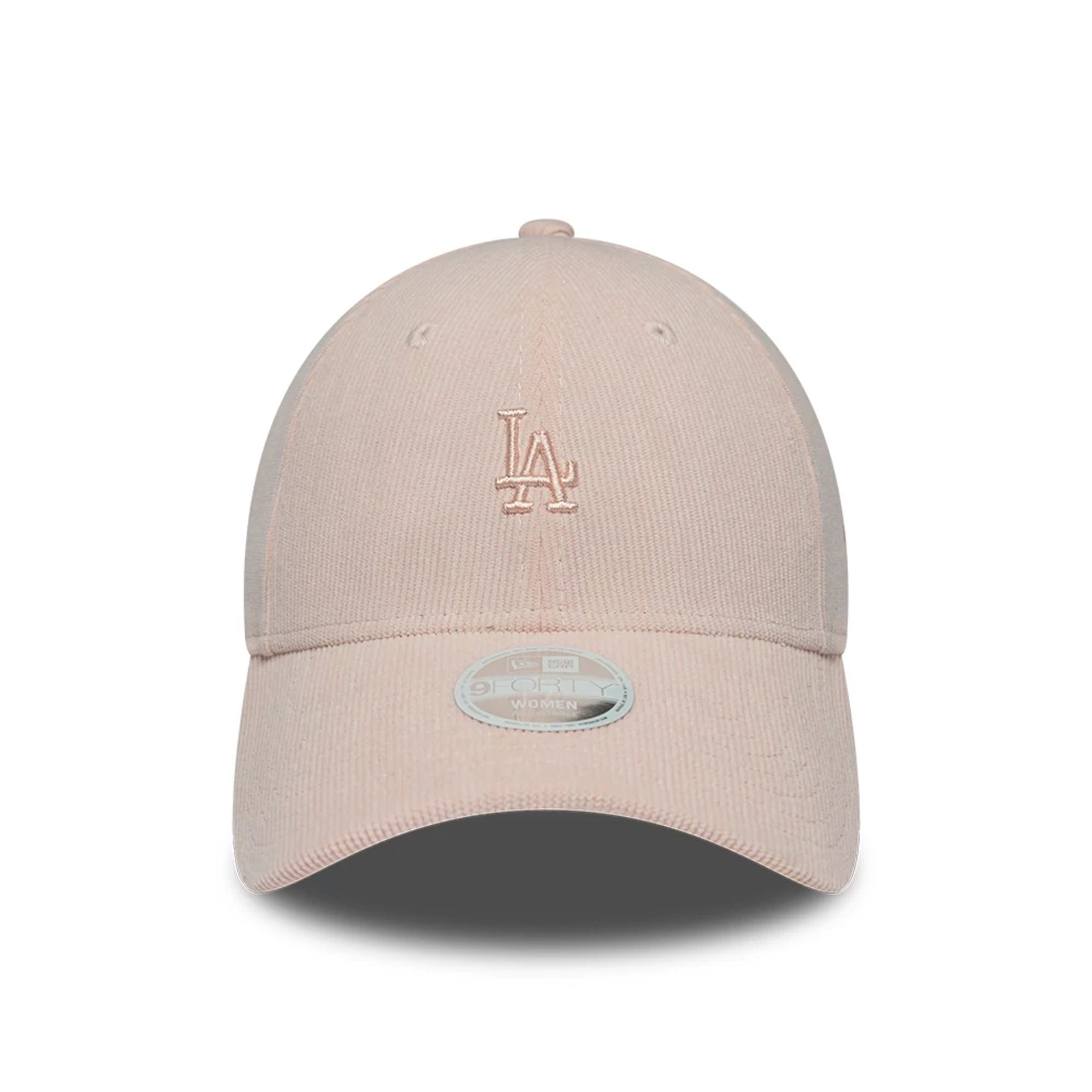 Pictured is this Womens MLB Cord LA Dodgers 9FORTY cap in pastel pink. 2