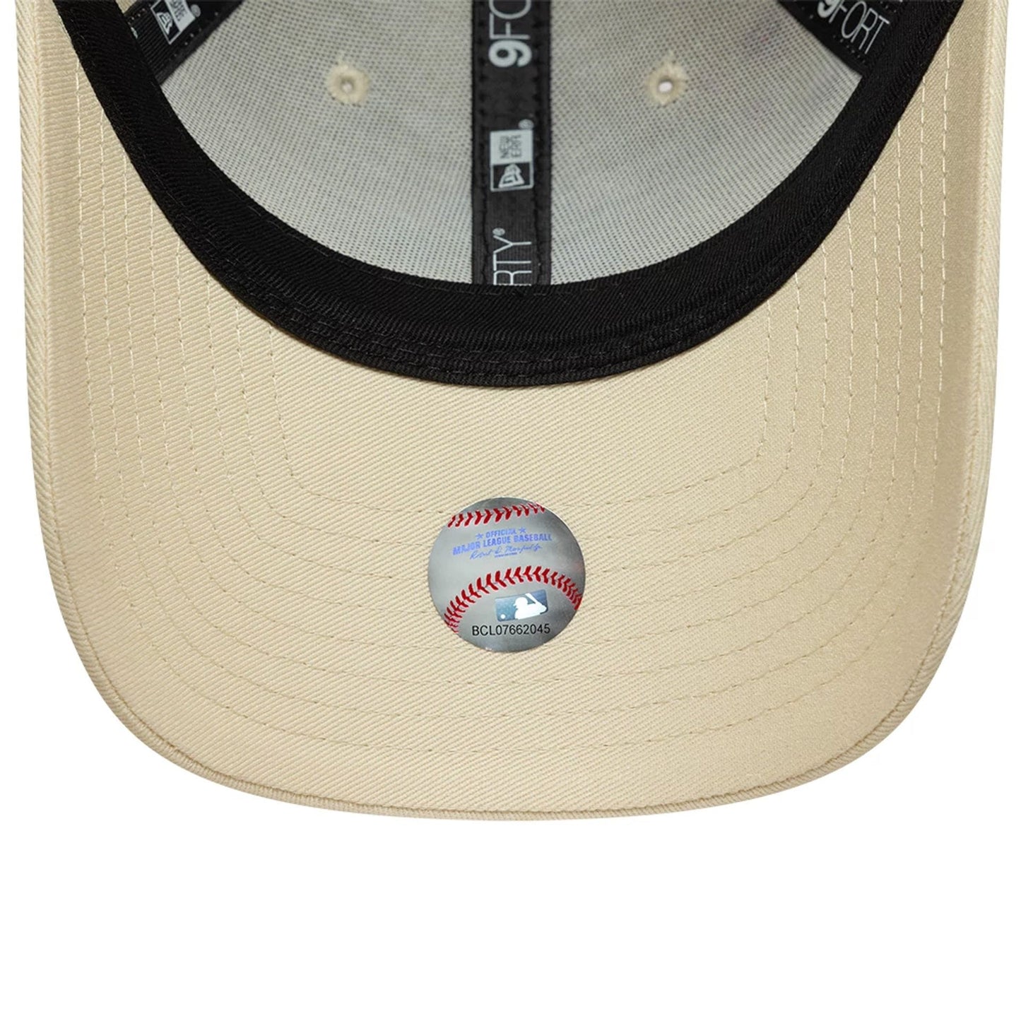 Pictured is this Womens MLB Floral Icon New York Yankees 9FORTY cap in Cream. 6