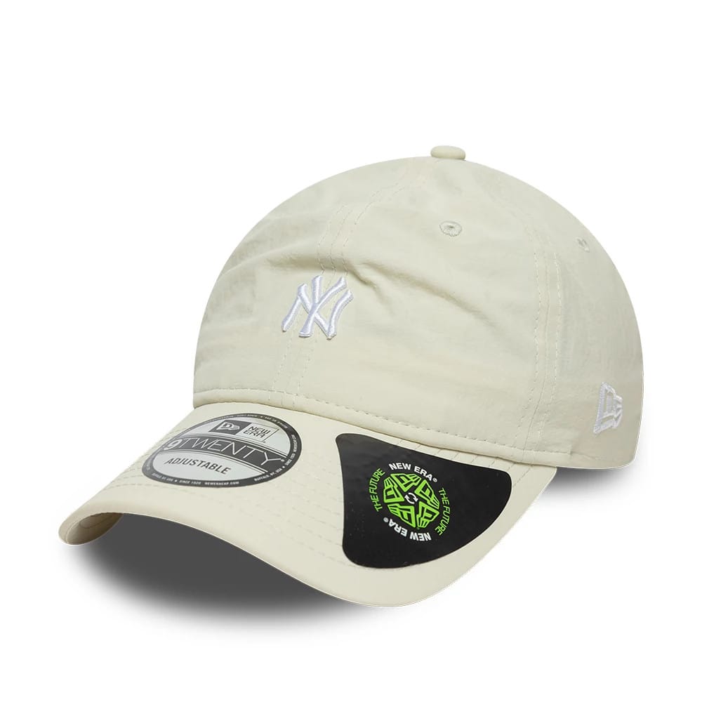 Pictured is this MLB Recycled New York Yankees 9TWENTY cap in light beige. 1