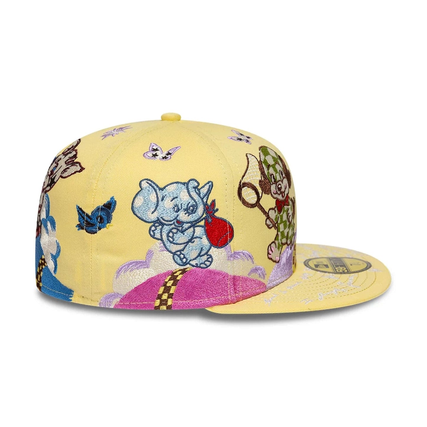 Pictured is this Kenzo X New Era 59FIFTY Fitted cap in pastel yellow. 7