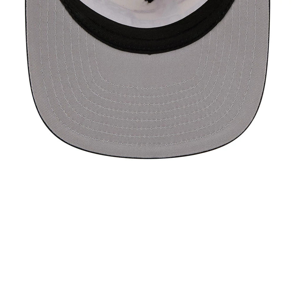 Pictured is this NBA Hardwood Classic All Star Game Philadelphia 76ers 9FIFTY A-Frame Snapback cap in white. 2