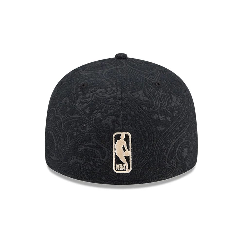 Pictured is this NBA Brushed Cotton Golden State Warriors 59FIFTY Fitted cap in black. 7