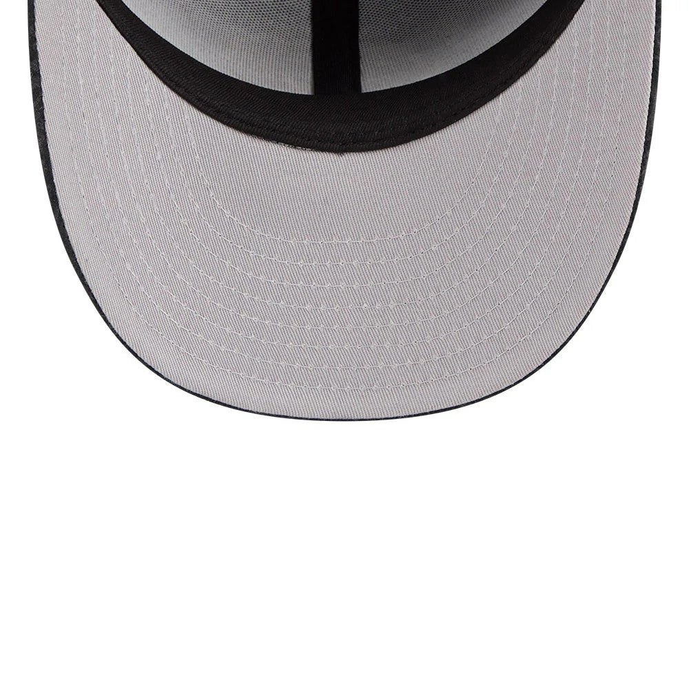 Pictured is this NBA Brushed Cotton Golden State Warriors 59FIFTY Fitted cap in black. 2