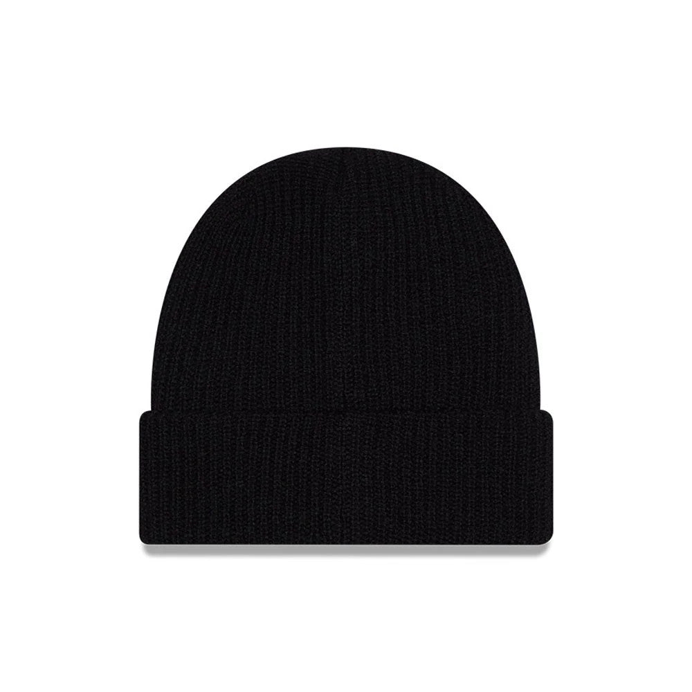 Pictured is this MLB Cashmere Knit New York Yankees Cuff Knit Beanie hat in black. 3