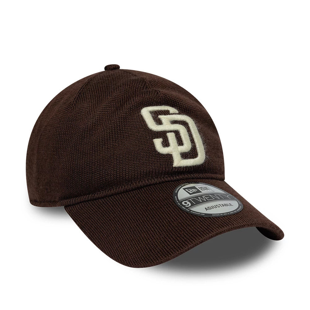 Pictured is this MLB Merino Wool Core San Diego Padres 9TWENTY cap in dark brown. 3