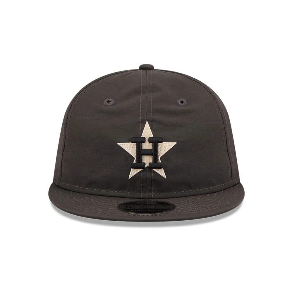 Pictured is this MLB Nylon Houston Astros Retro Crown 9FIFTY cap in black. 3
