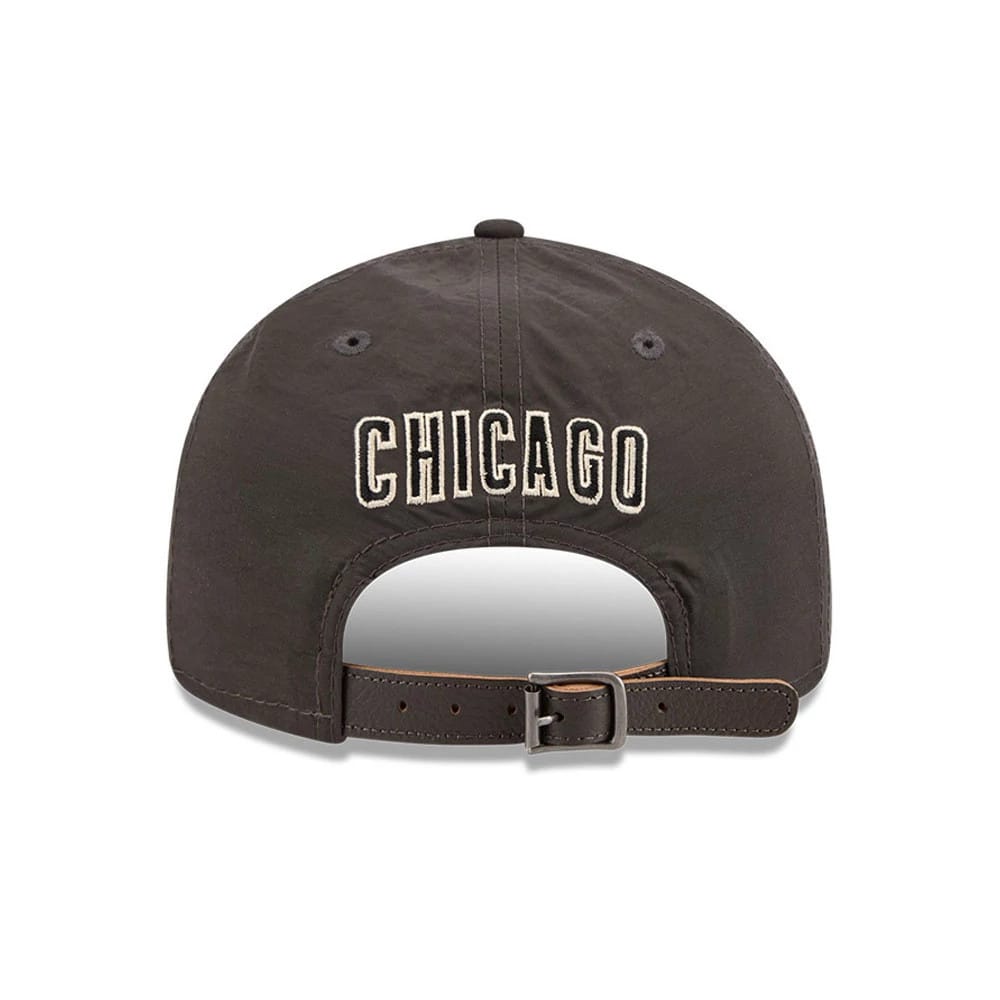 Pictured is this MLB Nylon Chicago Cubs Retro Crown 9FIFTY cap in black. 2
