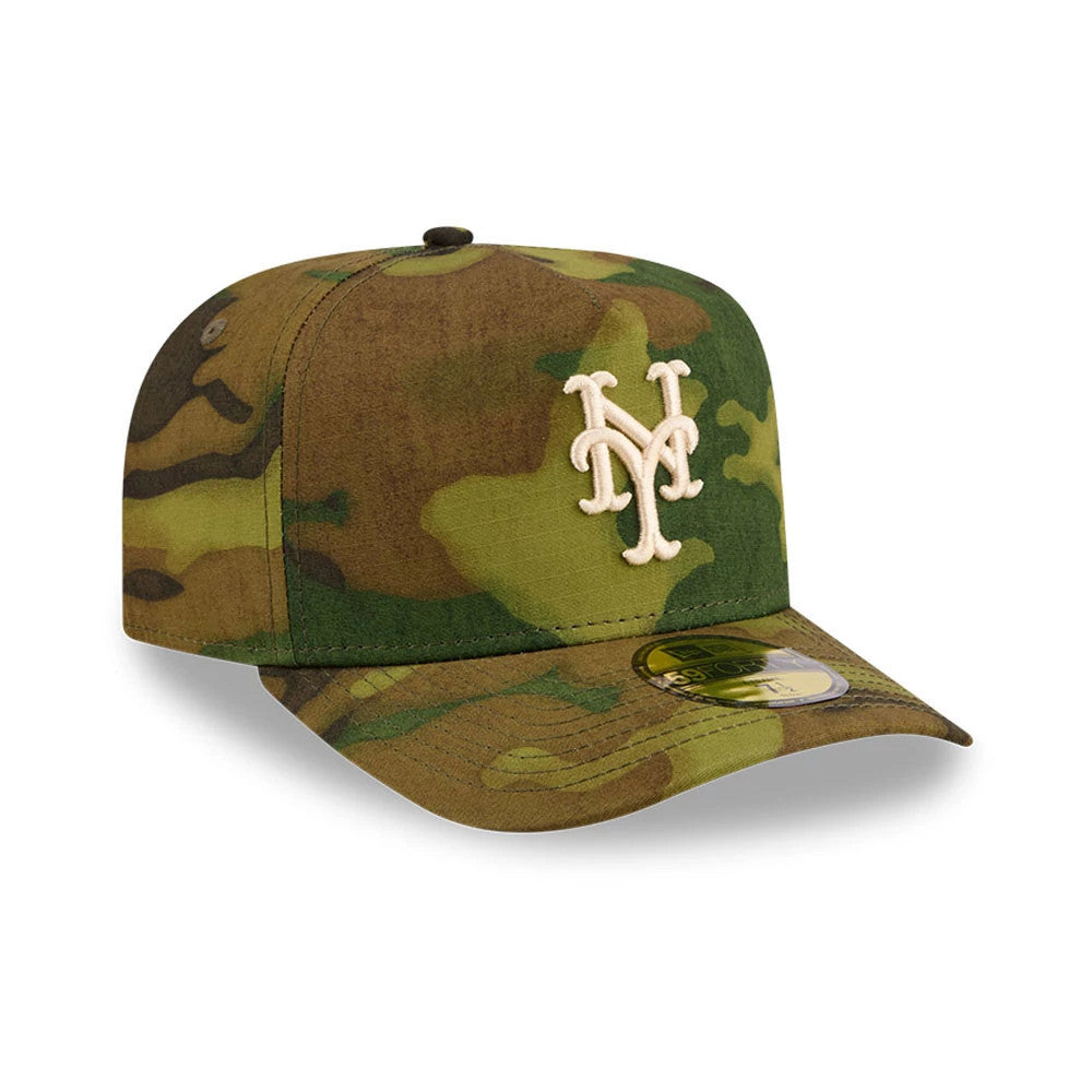 Pictured is this MLB Ripstop New York Mets 59FORTY A-Frame Fitted cap in camo. 4