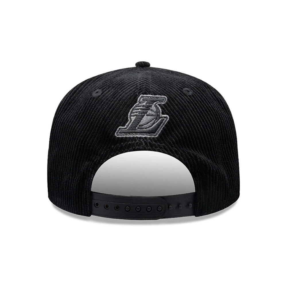 Pictured is this NBA Old English LA Lakers 9FIFTY Snapback cap in black. 4
