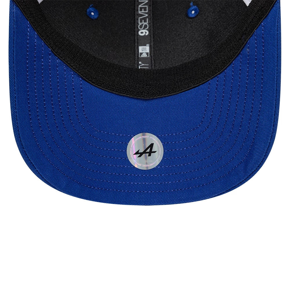 Pictured is this Alpine Racing World Endurance Championship 2025 9SEVENTY Stretch Snap adjustable cap in blue. 7