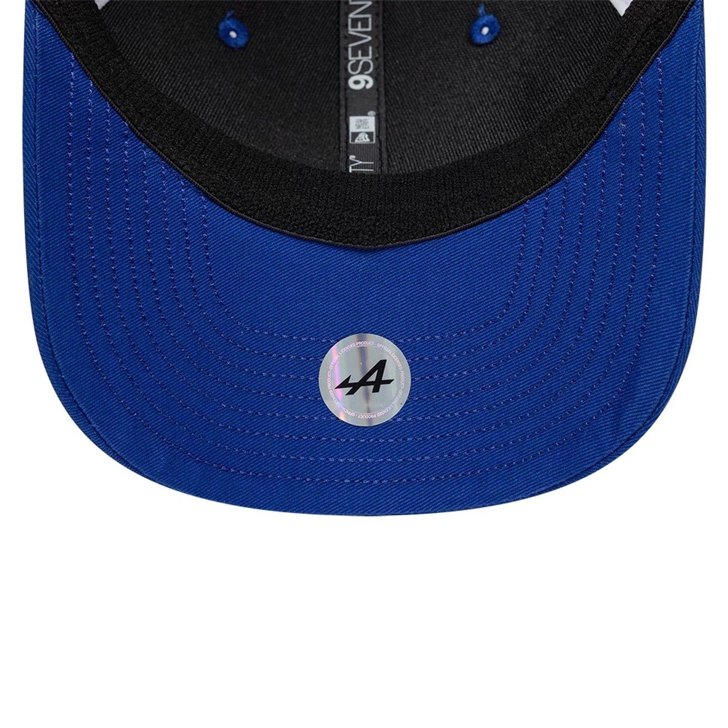 Pictured is this Alpine Racing World Endurance Championship 2025 9SEVENTY Stretch Snap adjustable cap in blue. 7
