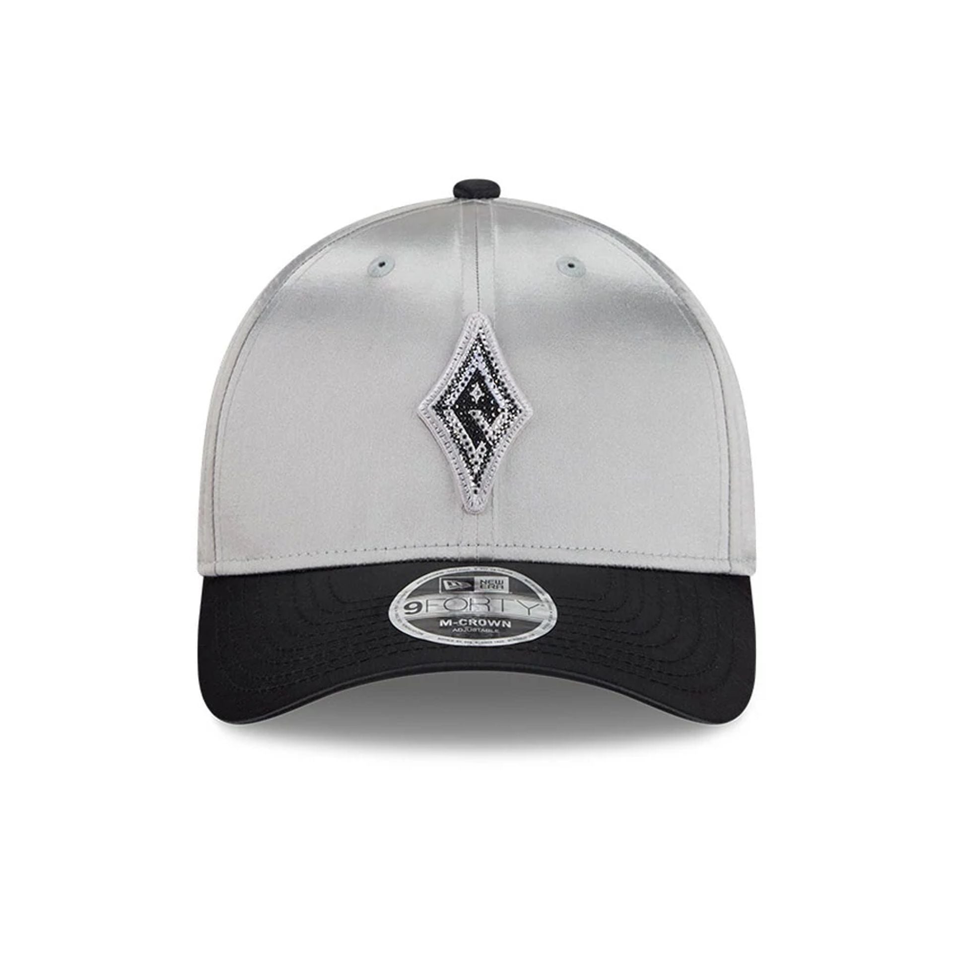 Pictured is this WNBA Draft 2026 Las Vegas Aces 9FORTY M-Crown cap in silver. 2