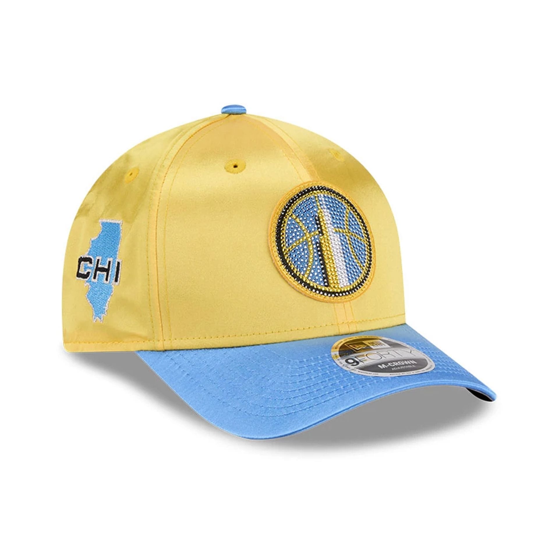 Pictured is this WNBA Draft 2026 Chicago Sky 9FORTY M-Crown cap in yellow. 1