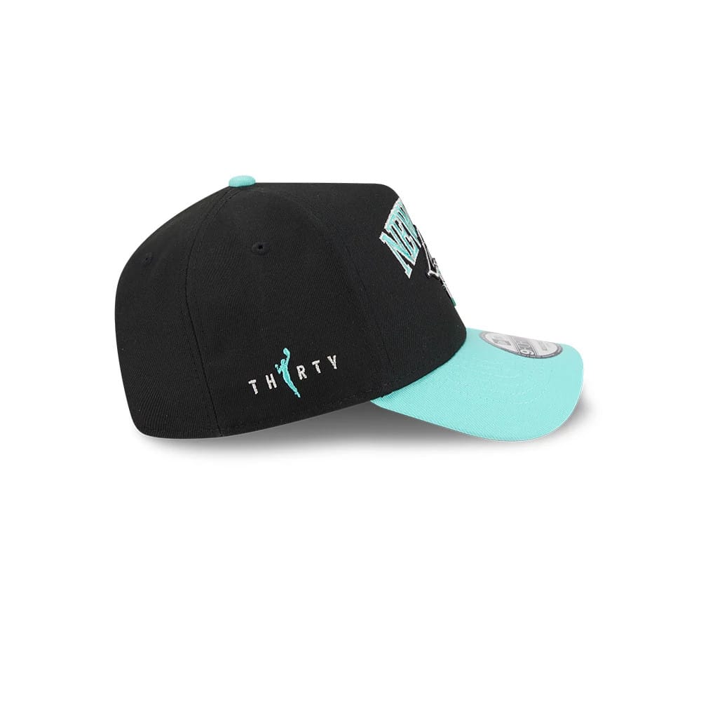 Pictured is this WNBA Tip Off 2026 New York Liberty 9FORTY A-Frame cap in black. 4