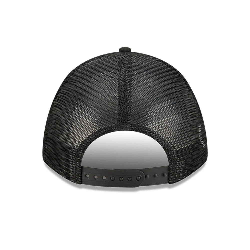 Pictured is this NHL Stanley Cup Champions Philadelphia Flyers 9FORTY M-Crown A-Frame Trucker Adjustable cap in black. 5