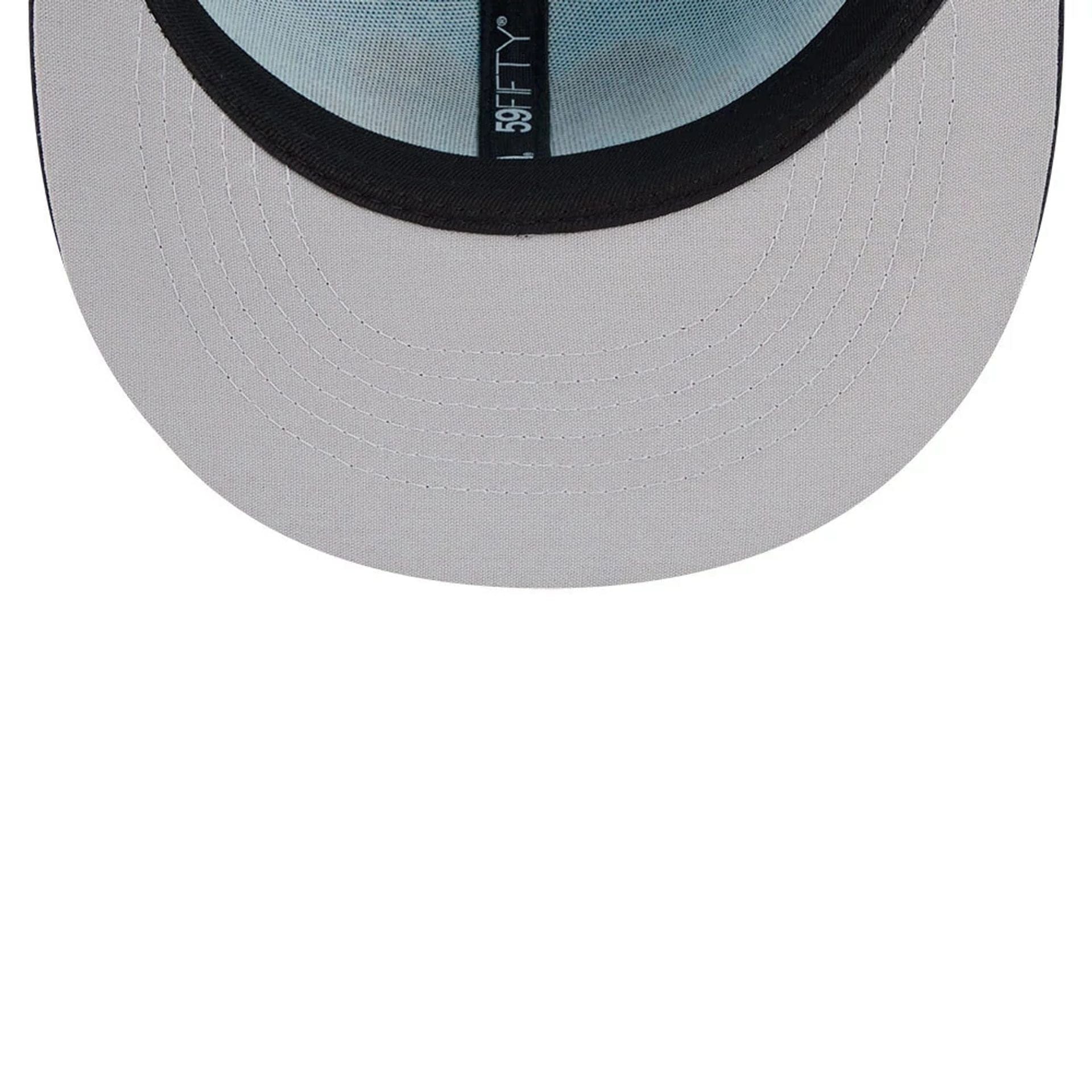 Pictured is this MiLB La Copa 2026 Hartford Yard Goats 59FIFTY Fitted cap in bright blue. 2