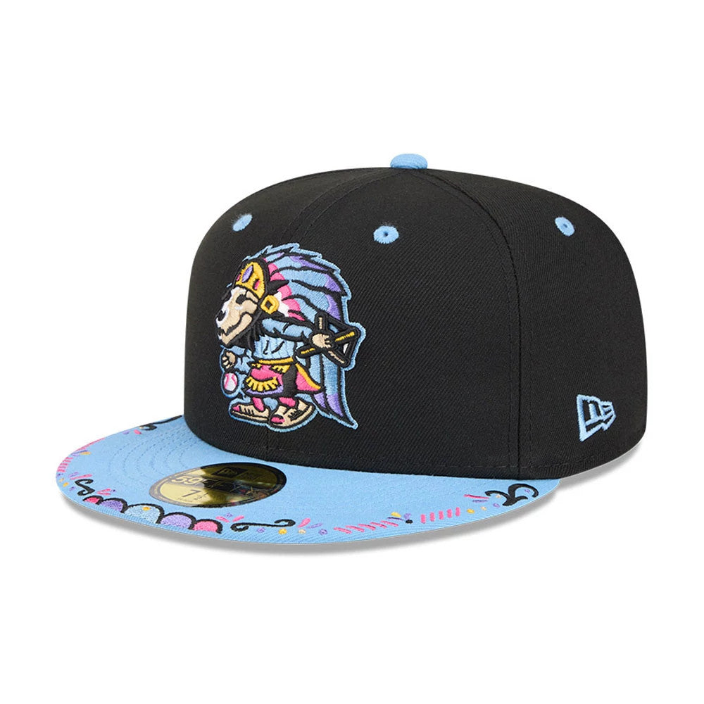 Pictured is this MiLB La Copa 2026 El Paso Chihuahuas 59FIFTY Fitted cap in Black. 1