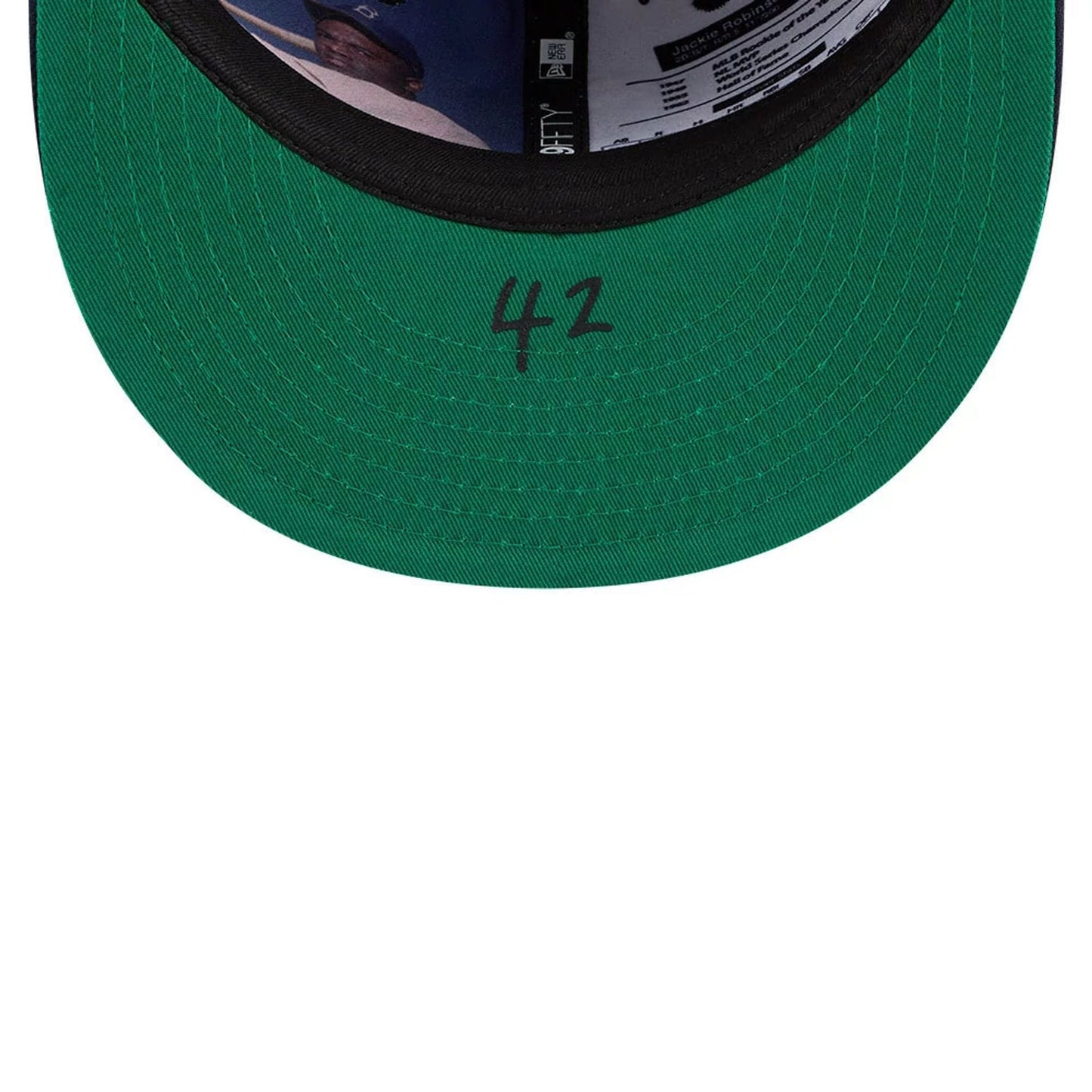 Pictured is this MLB Jackie Robinson Boston Red Sox 59FIFTY Fitted cap in navy. 9