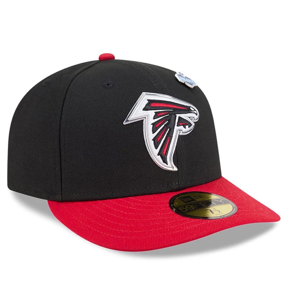Pictured is this NFL Draft 2026 Atlanta Falcons 59FIFTY Fitted cap in black. 4