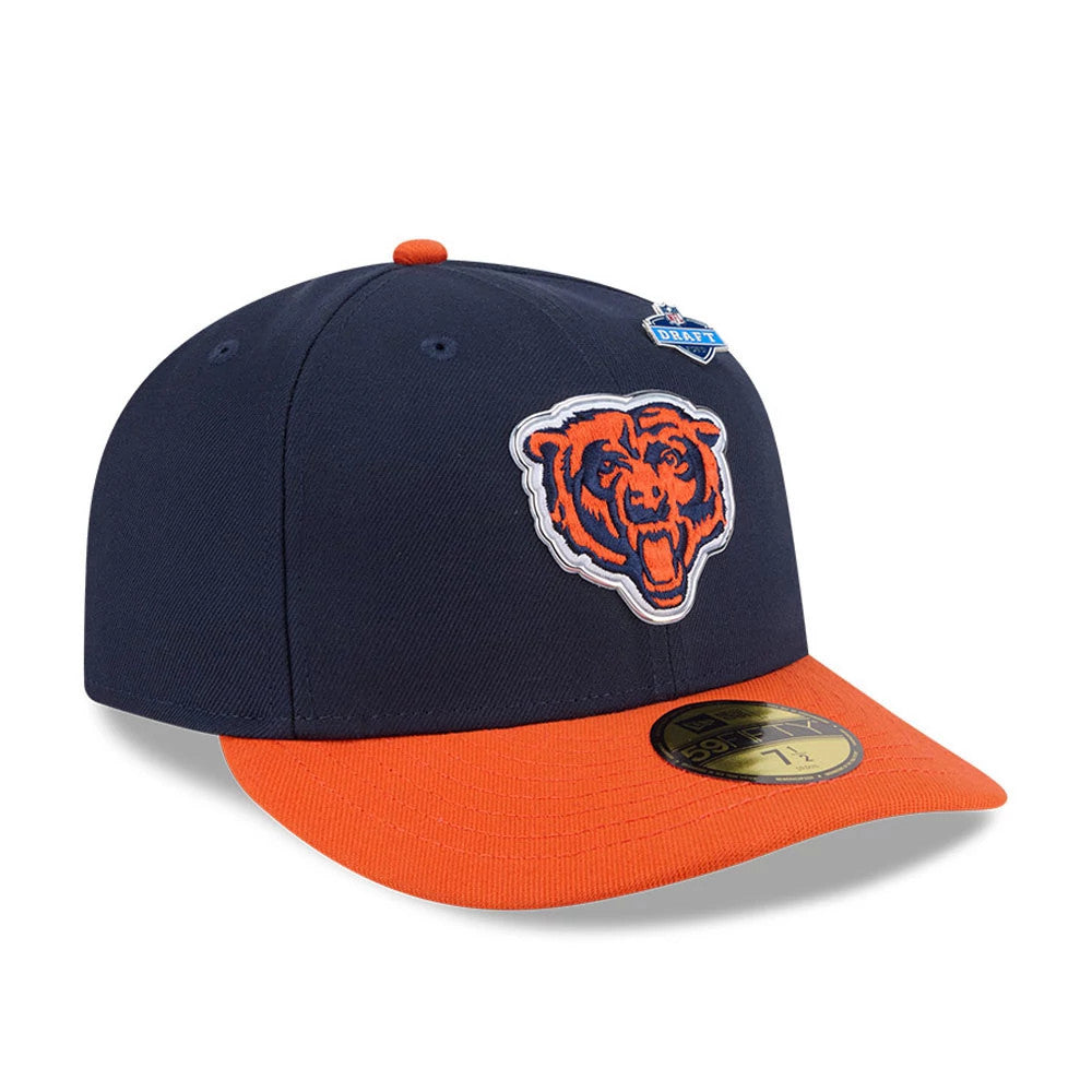 Pictured is this NFL Draft 2026 Chicago Bears 59FIFTY Fitted cap in navy. 4